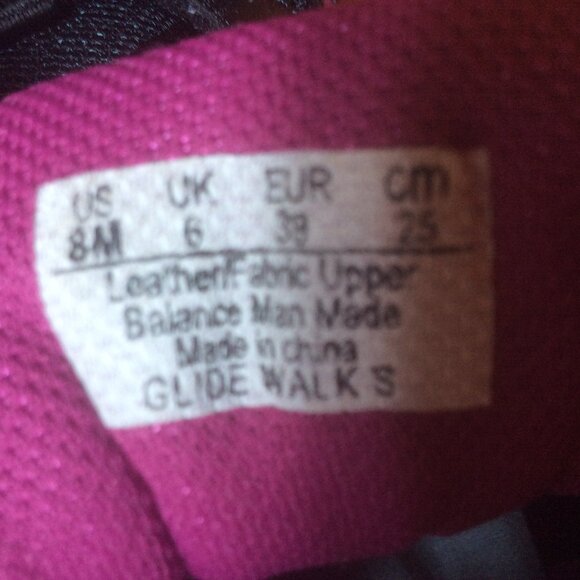 Ryka Glide Walks Black, Pink & Purple Walking/Hiking Activewear Sneaker Size 8M - Picture 5 of 7